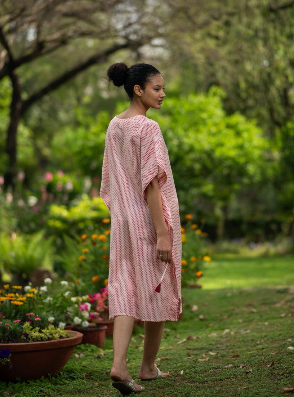 Kaftan Laurel Dotty Pink