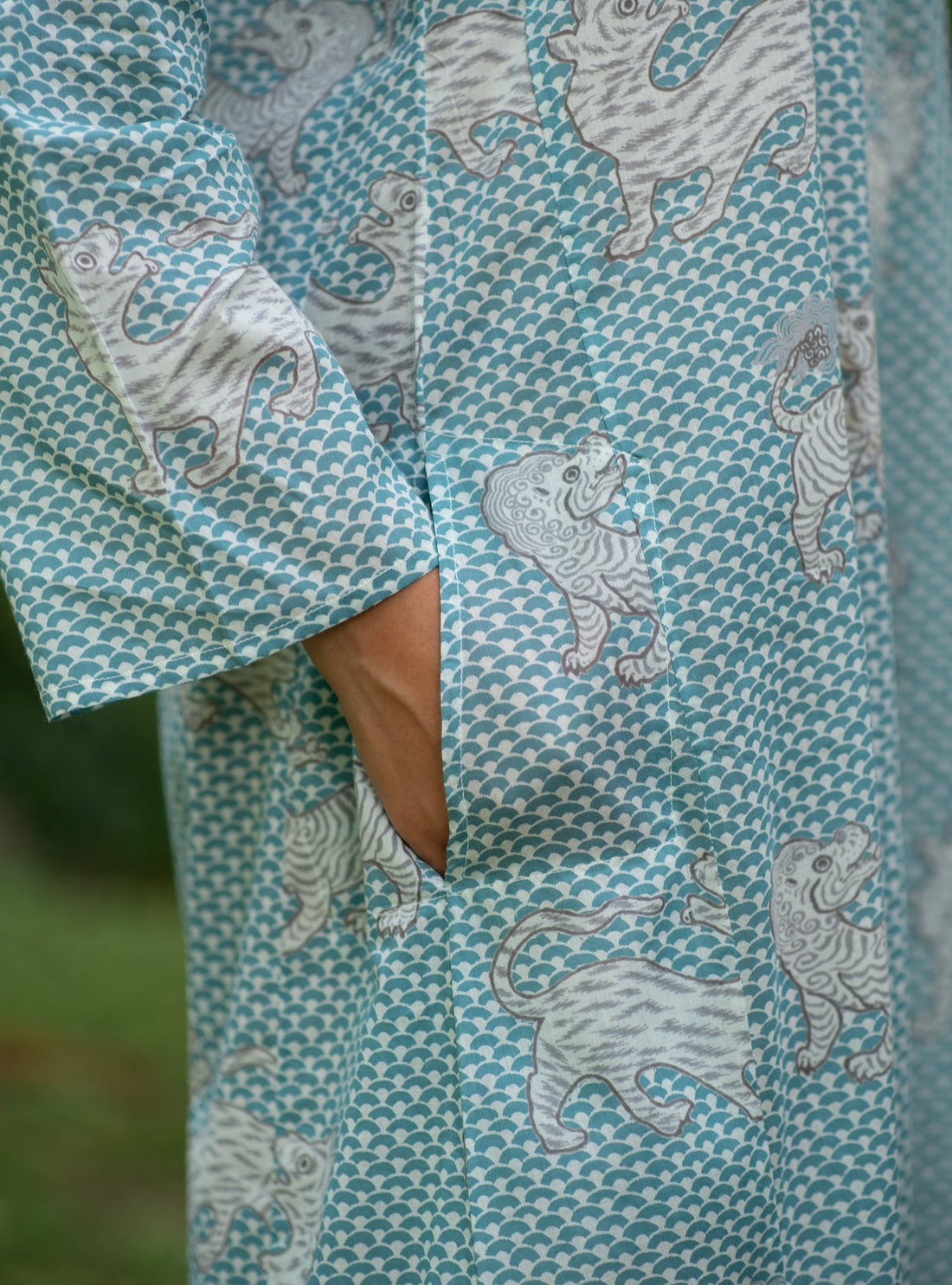 Mala Kaftan Tiger Turquoise