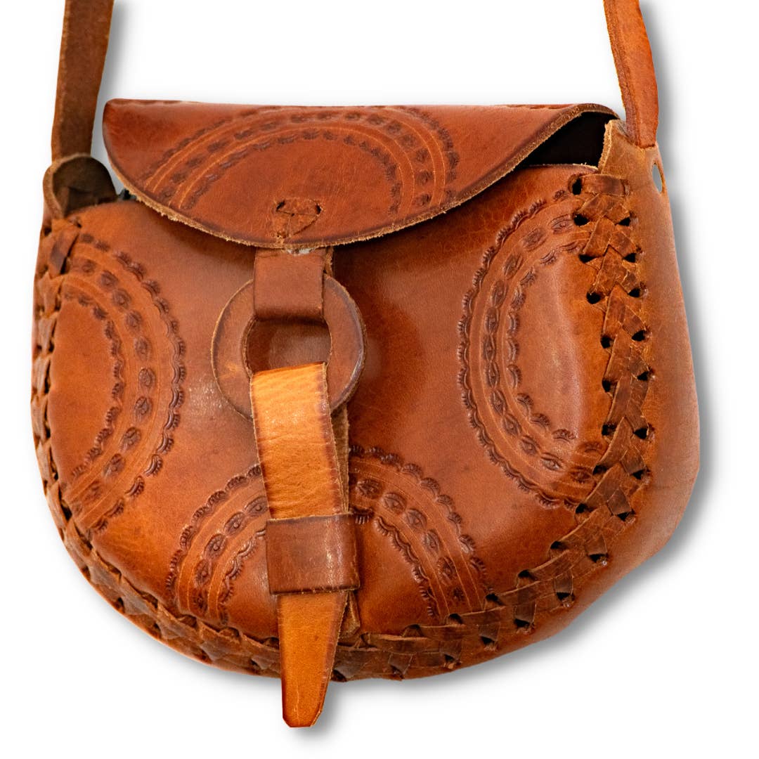 Stamped Leather Handbag, Mexico