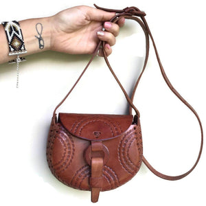 Stamped Leather Handbag, Mexico