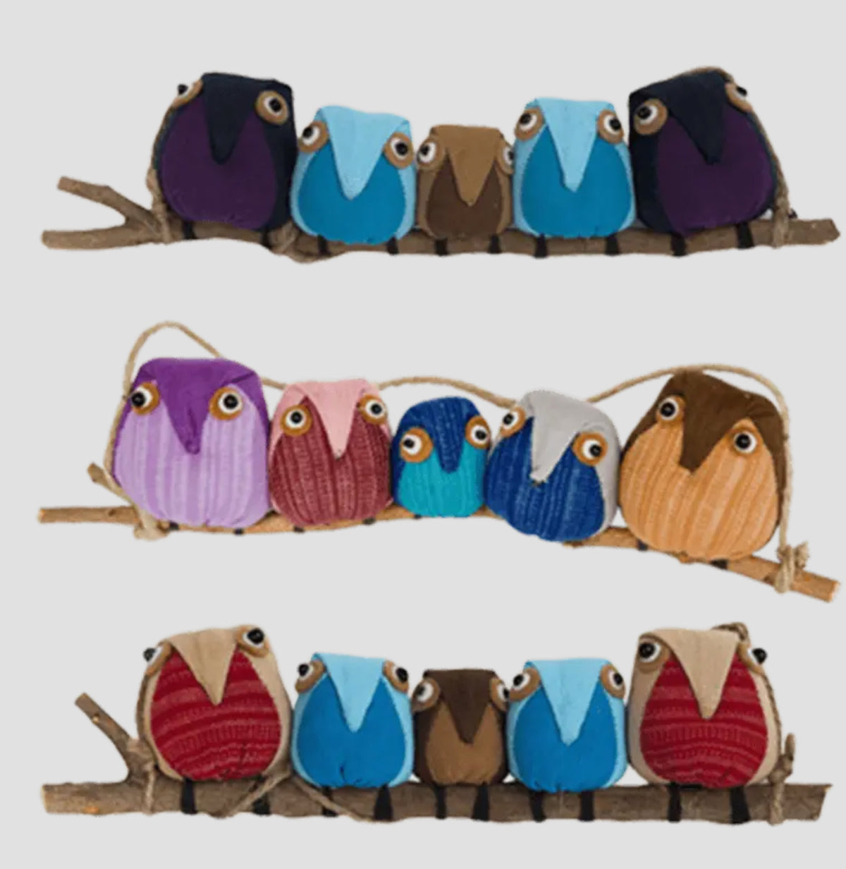 Owl Ornaments from Thailand detail view 5 – Hill Station Ashland