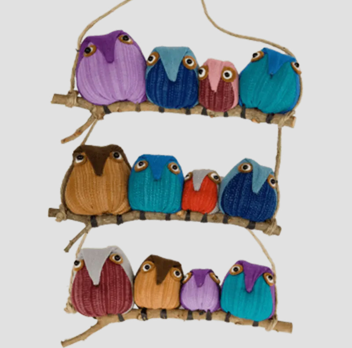 Owl Ornaments from Thailand detail view 4 – Hill Station Ashland