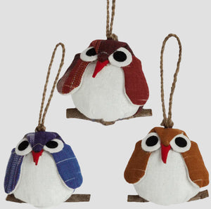 Owl Ornaments from Thailand