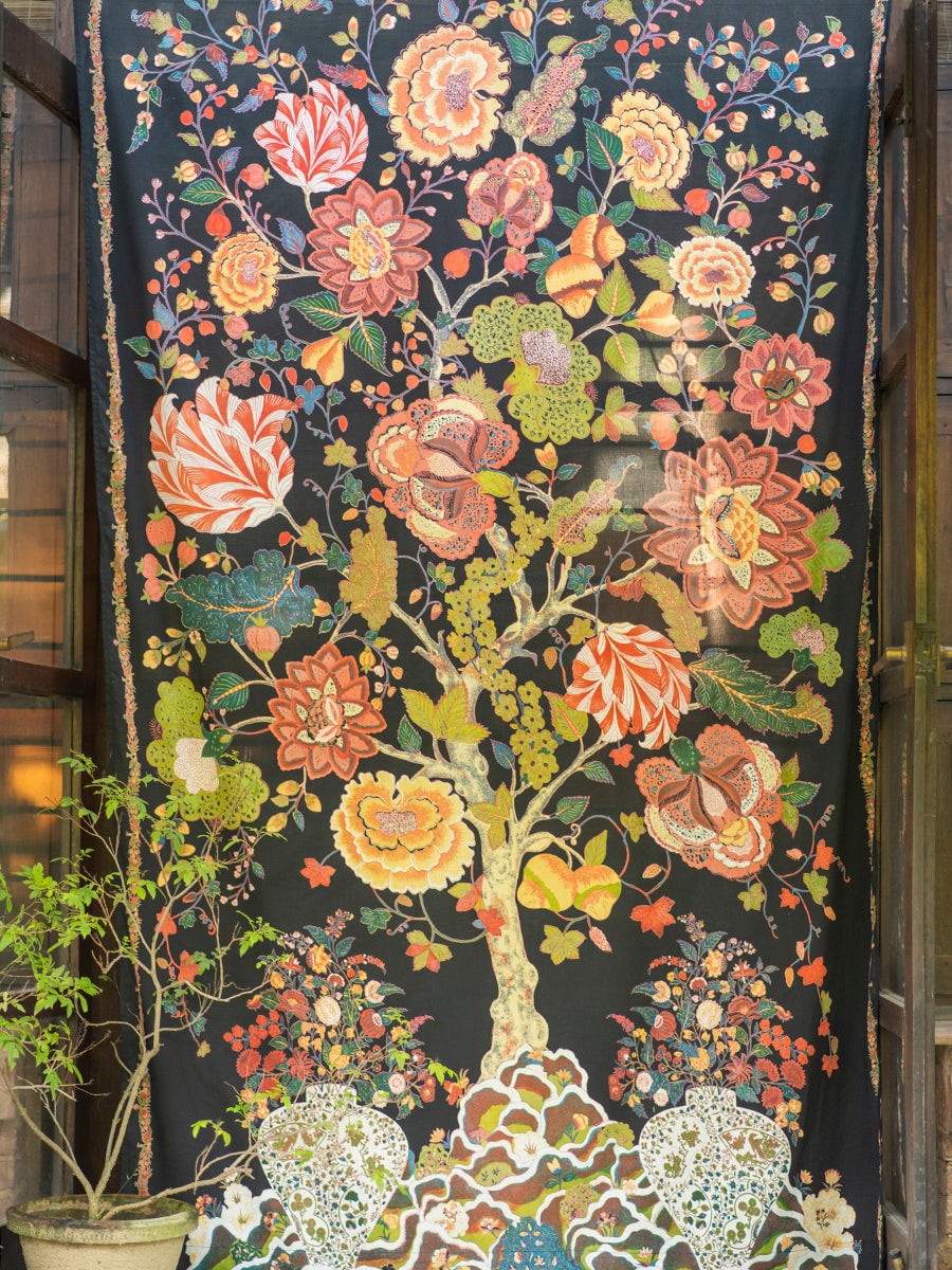 Handprinted Cotton Curtains