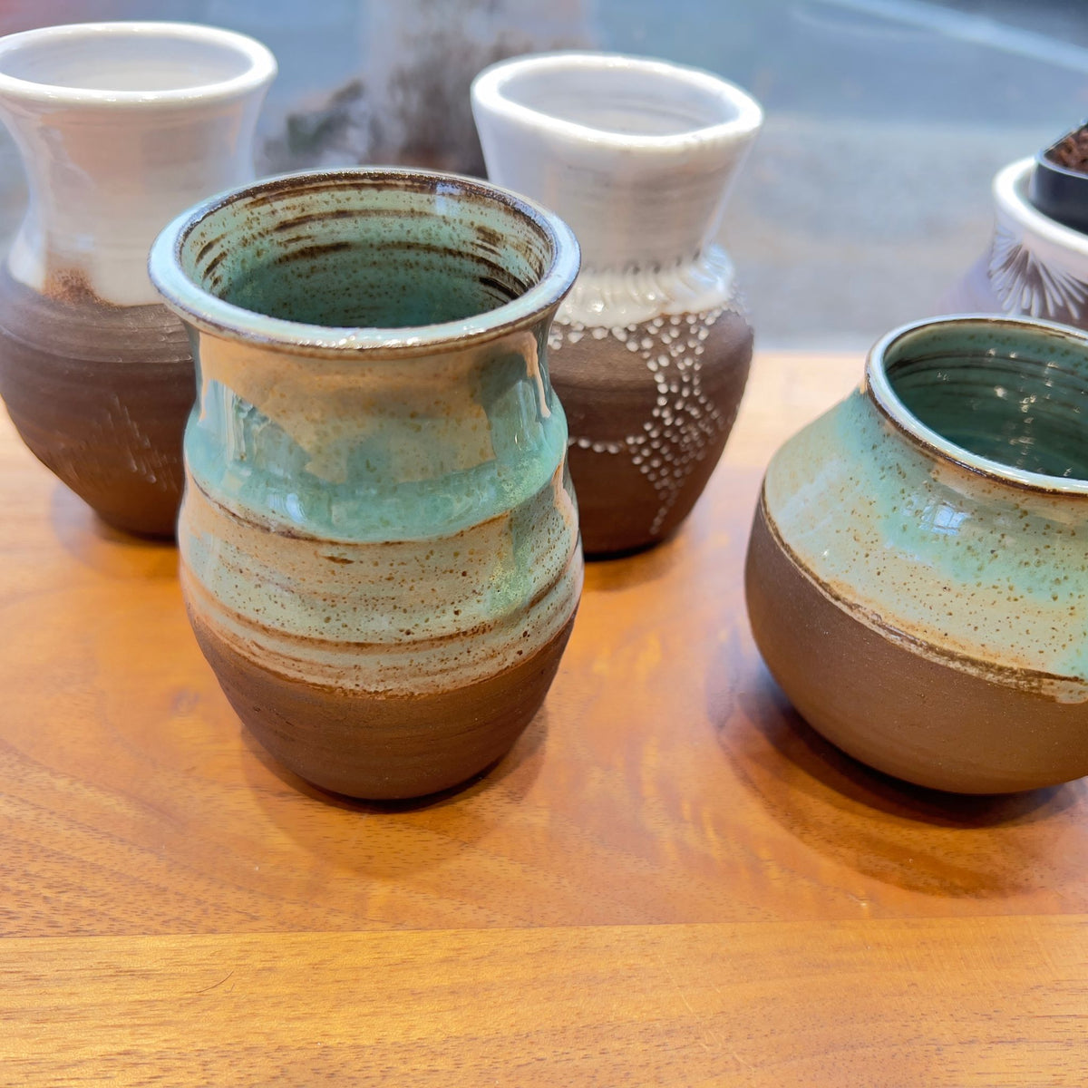 Honey Wine Clay Collection: Small Planters & Vases detail view 8 – Hill Station Ashland