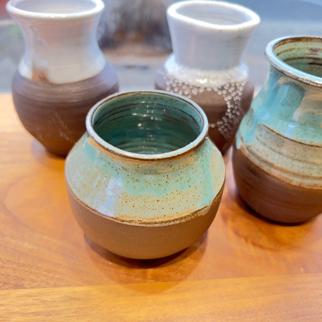 Honey Wine Clay Collection: Small Planters & Vases detail view 9 – Hill Station Ashland