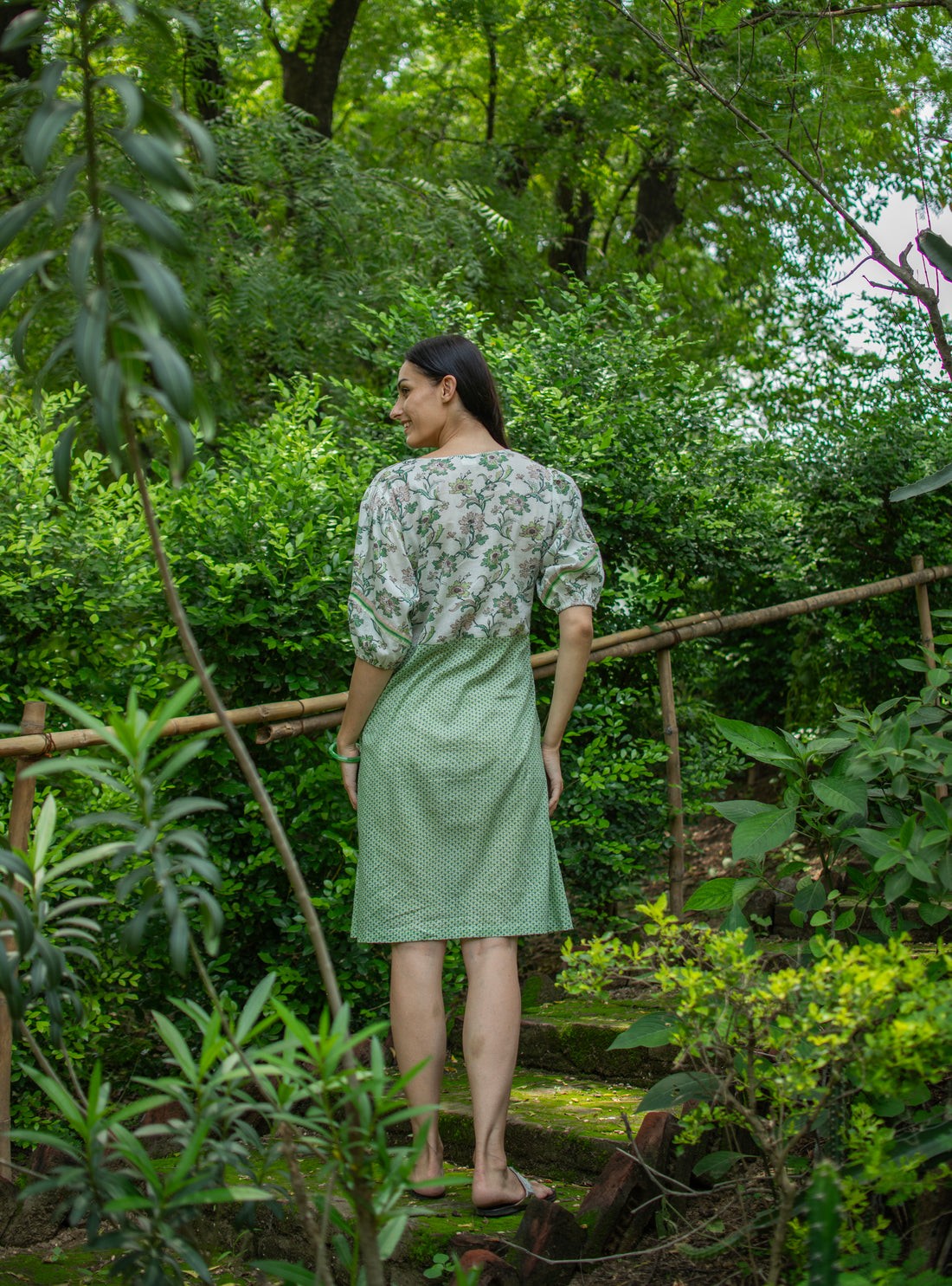 Varkala Dress Scales Green