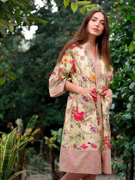 Cotton Voile Kimono Robes