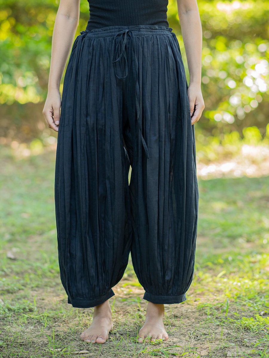 Afghani Pant, Black Cotton