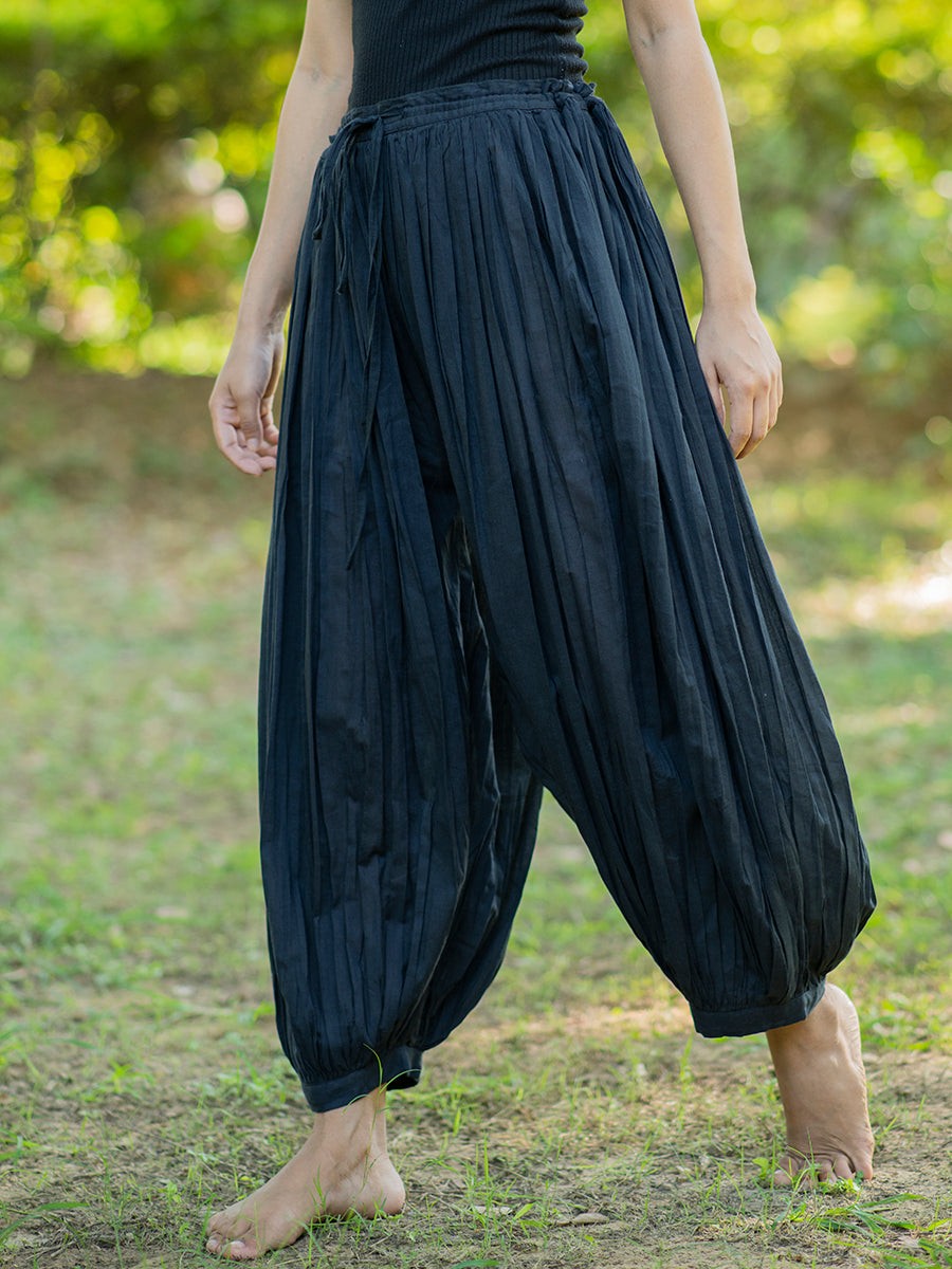 Afghani Pant, Black Cotton