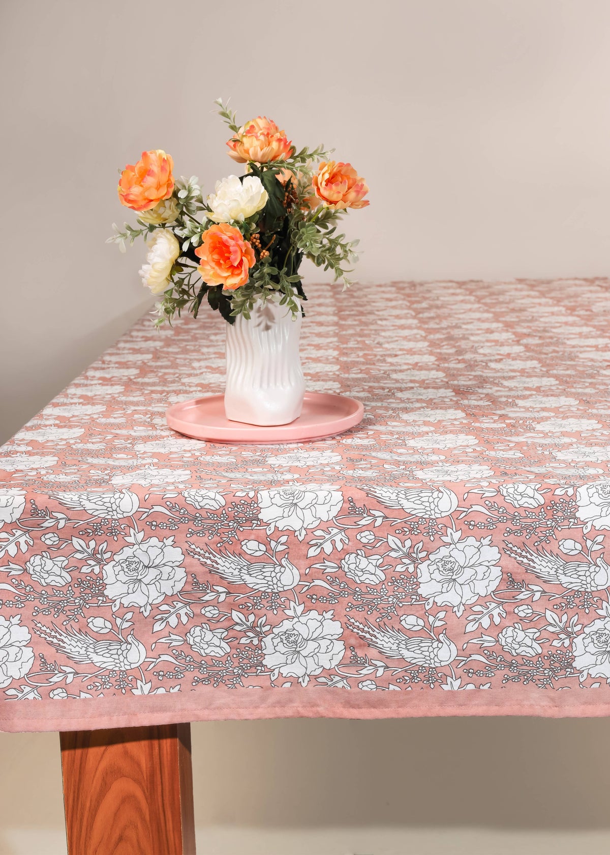 Hand Block Printed Tablecloths, 60” x 90” 
