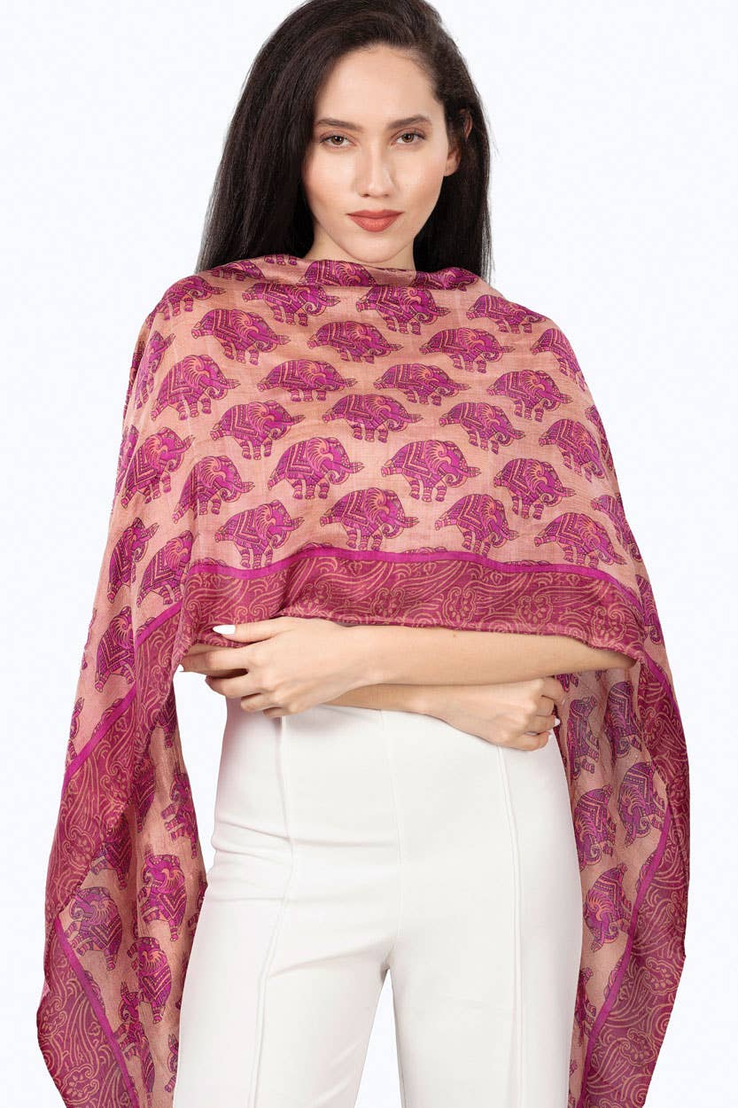 Up-Cycled Silk Sari Scarves