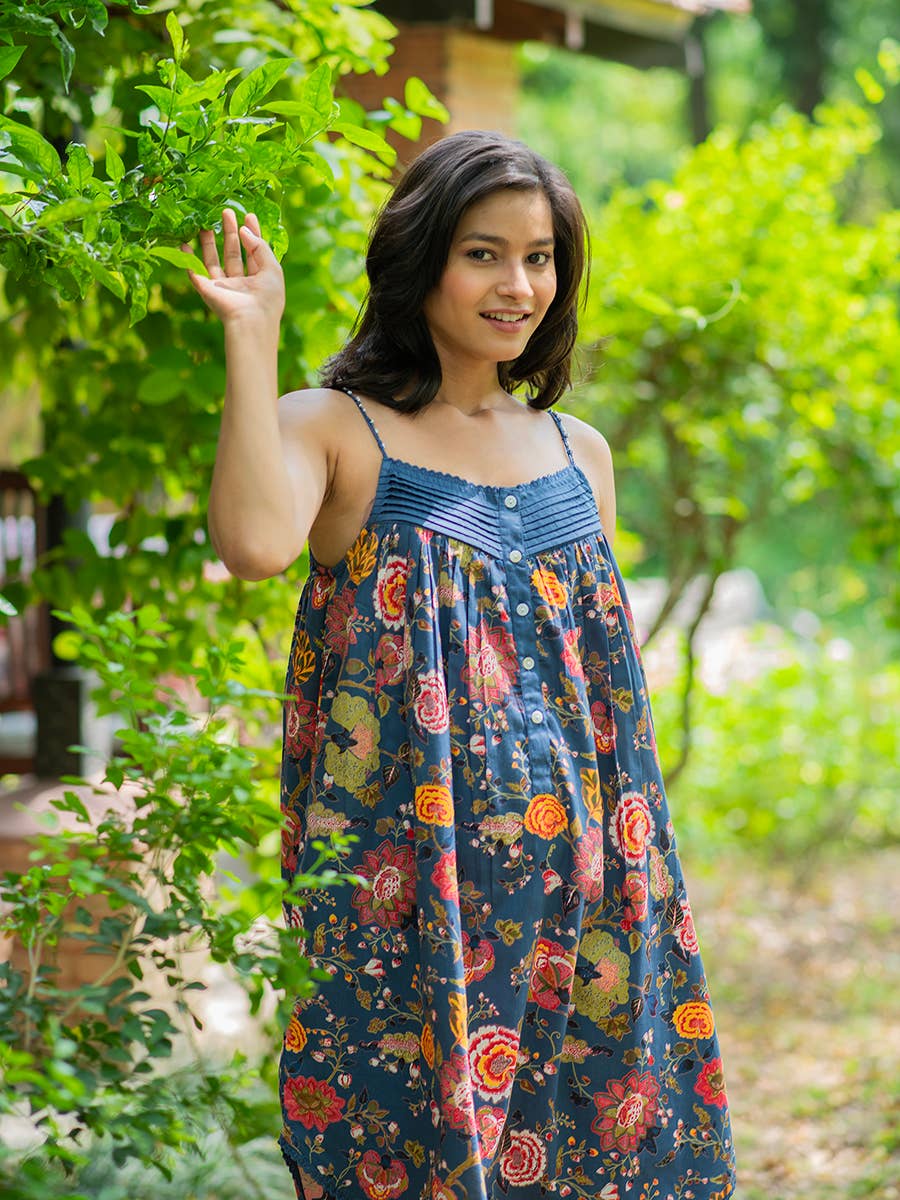 Strappy Cotton Summer Dress, India