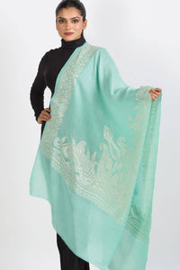 Geeta Embroidered Wool Shawl