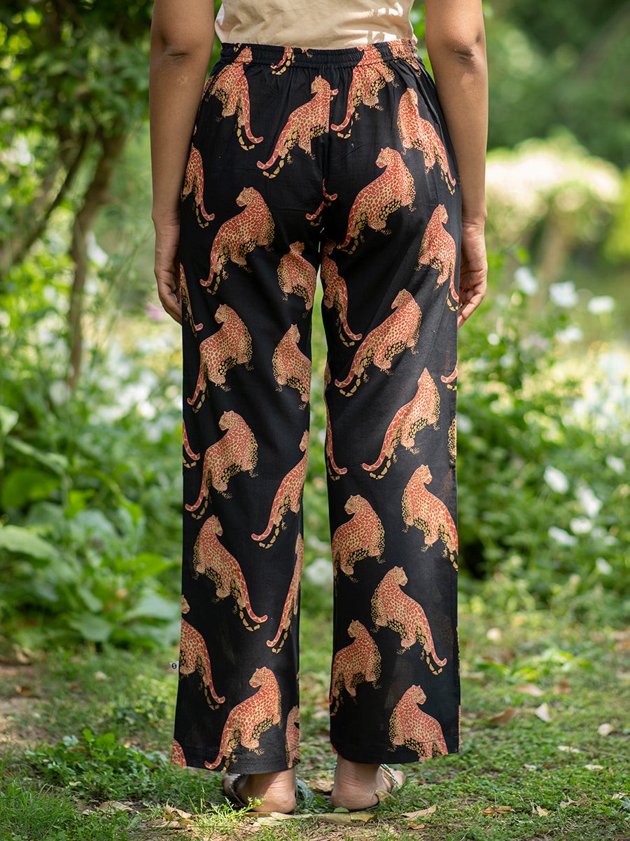 Lounge Pant Leopard Black