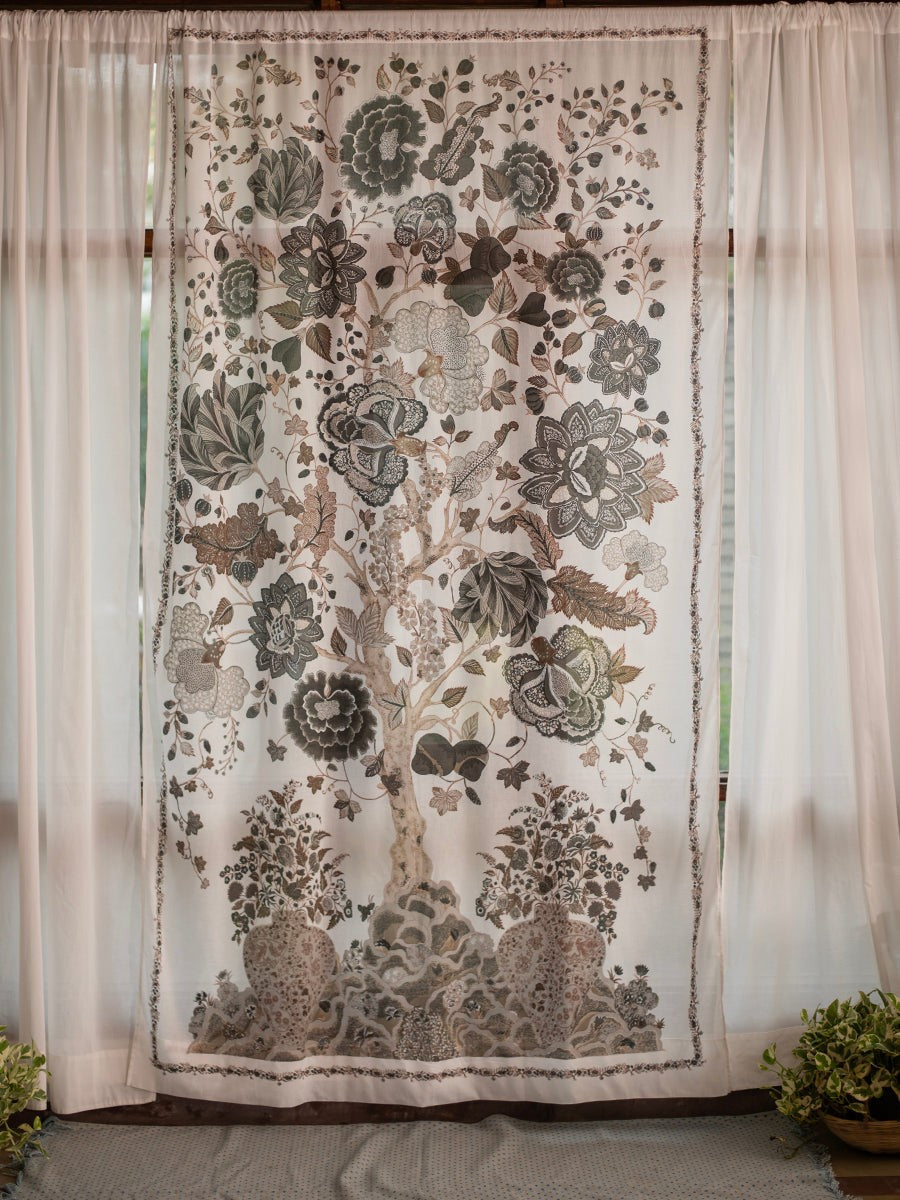Handprinted Cotton Curtains