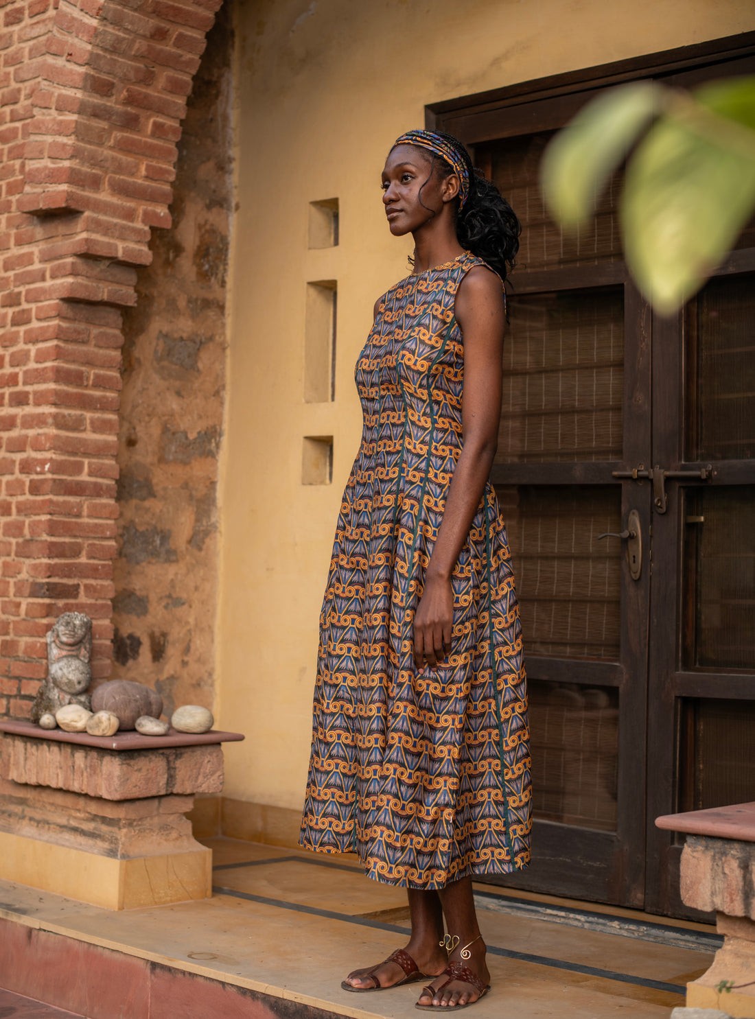 Esna Dress in Chanderi Silk