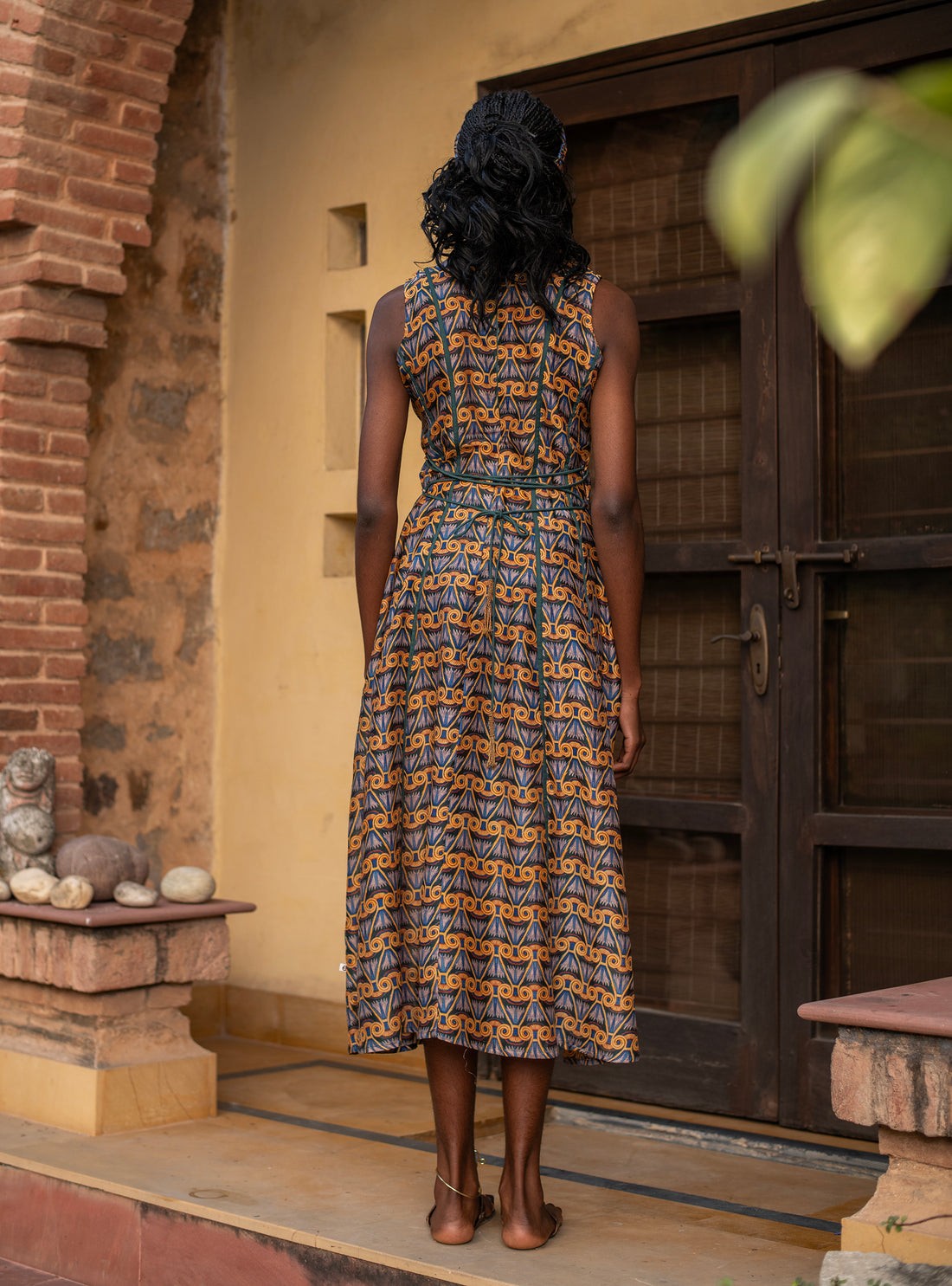 Esna Dress in Chanderi Silk