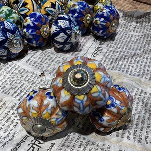 Blue Pottery Drawer Knobs – Hill Station