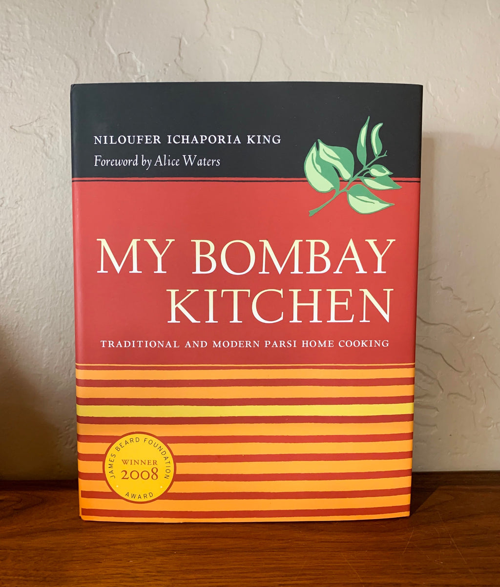 My Bombay Kitchen by Niloufer Ichaporia King, front cover. Hardcover.  ISBN-10: 0520249607  ISBN-13: 978-0520249608