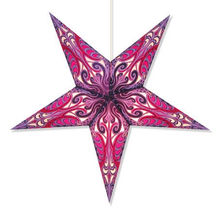 Folding Stars Paper Lanterns detail view 2 – Hill Station Ashland