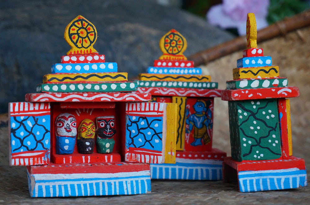 Tiny Wooden Temples detail view 2 – Hill Station Ashland