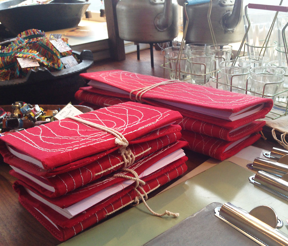Red Stitched Journals detail view 3 – Hill Station Ashland