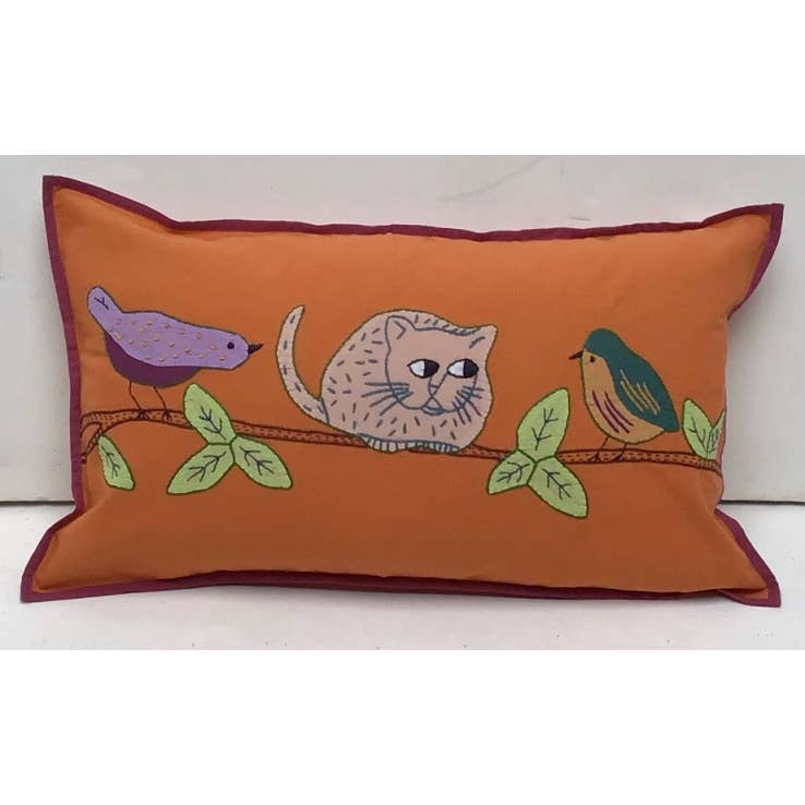 Cat Bird Pillows