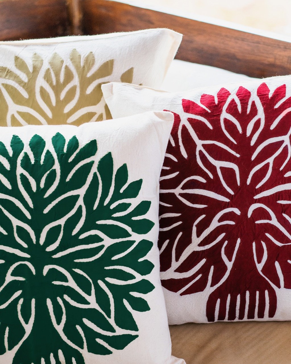 Tree of Life Cushion Covers 16” detail view 8 – Hill Station Ashland