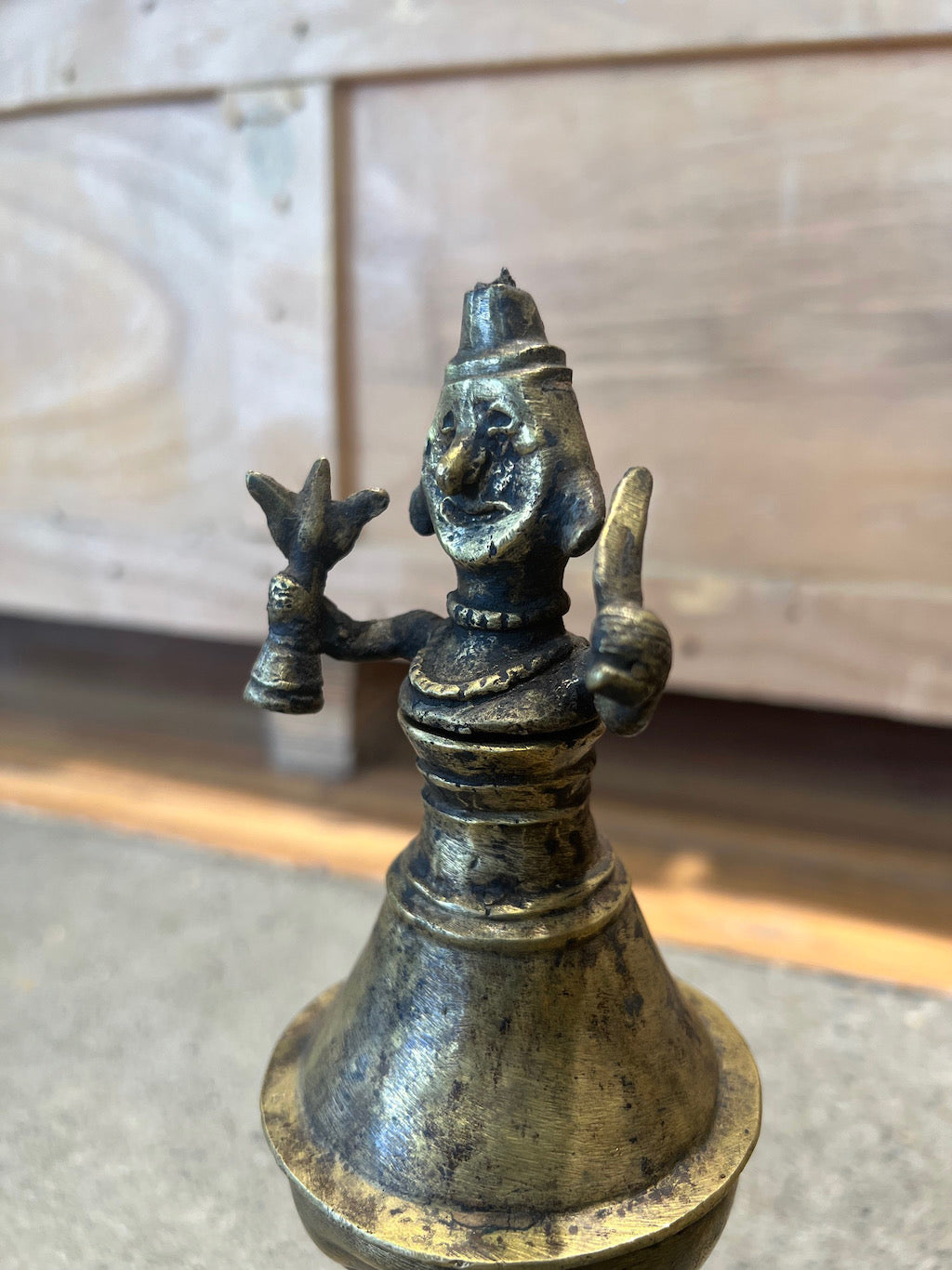 Brass Oil Lamp detail view 3 – Hill Station Ashland