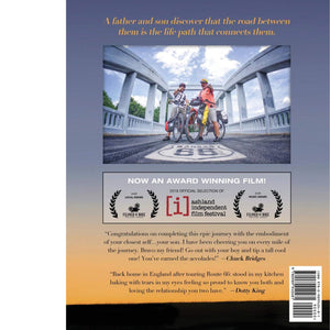 The Road Between Us by Christopher Briscoe. A father and son bicycle Route 66. Back Cover. ISBN-10: 0989940489 ISBN-13: 978-0989940481