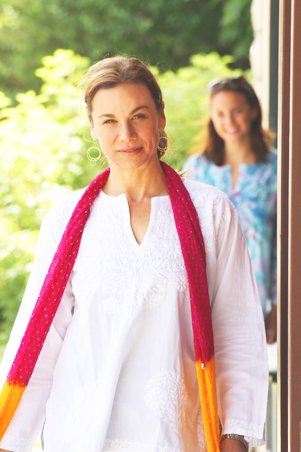 Kashmi Kurti White detail view 3 – Hill Station Ashland